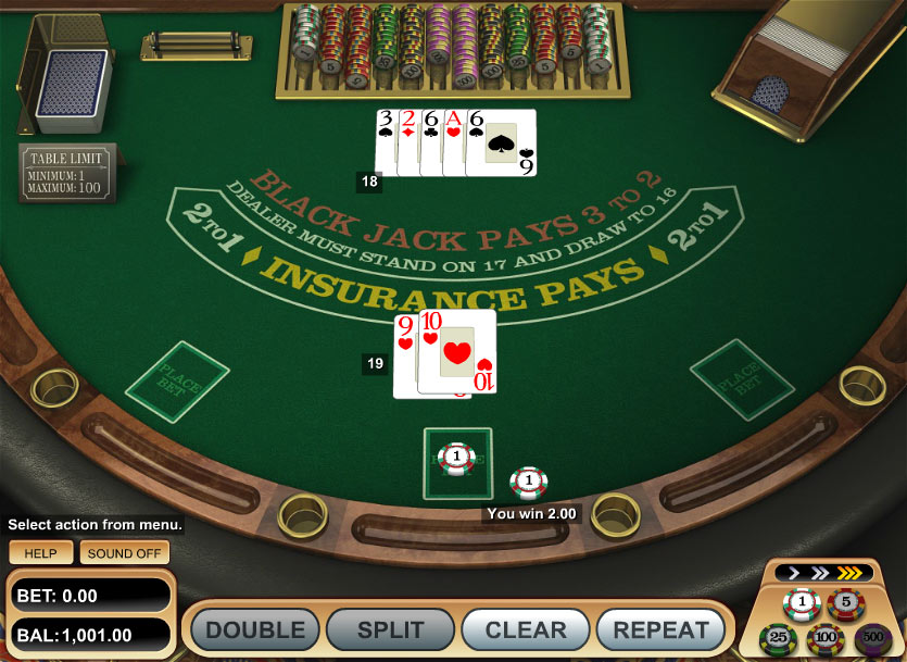 play blackjack online free fun